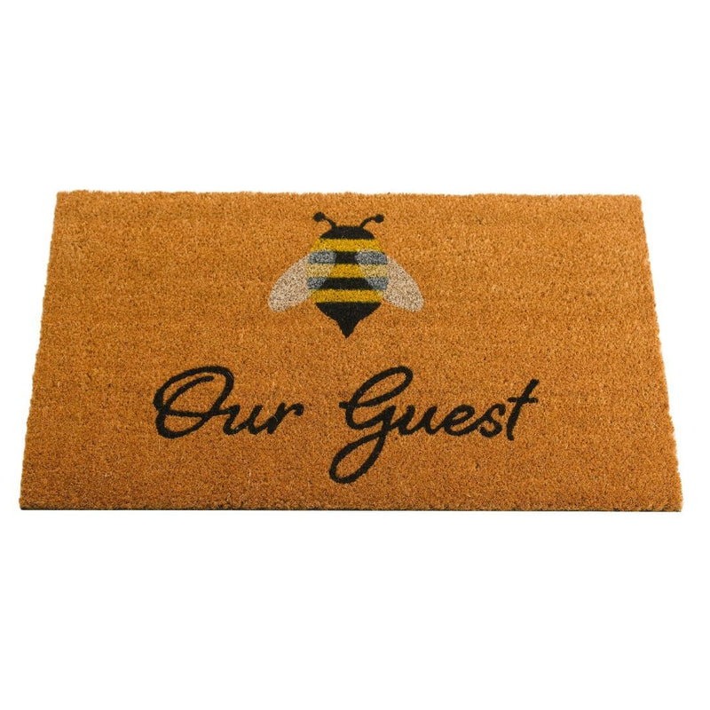 Coir Mat Bee Our Guest 45 x 75cm