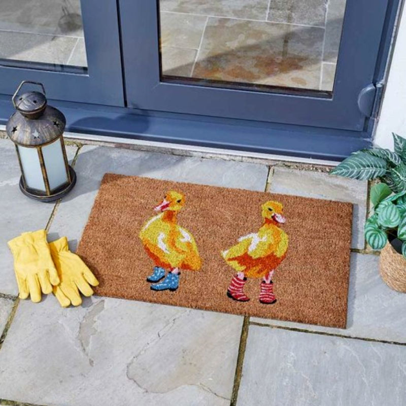 Coir Mat Ducks In Wellies 45 x 75cm