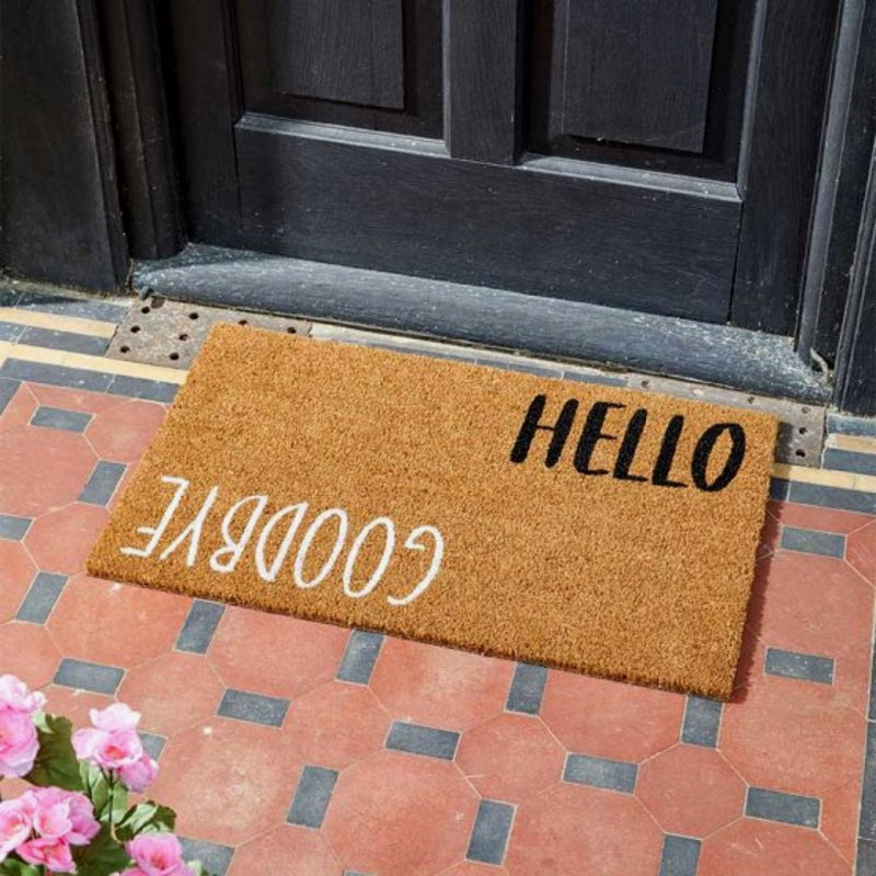 Coir Mat Hello Goodbye 45 x 75cm - The Garden HouseSmart Garden