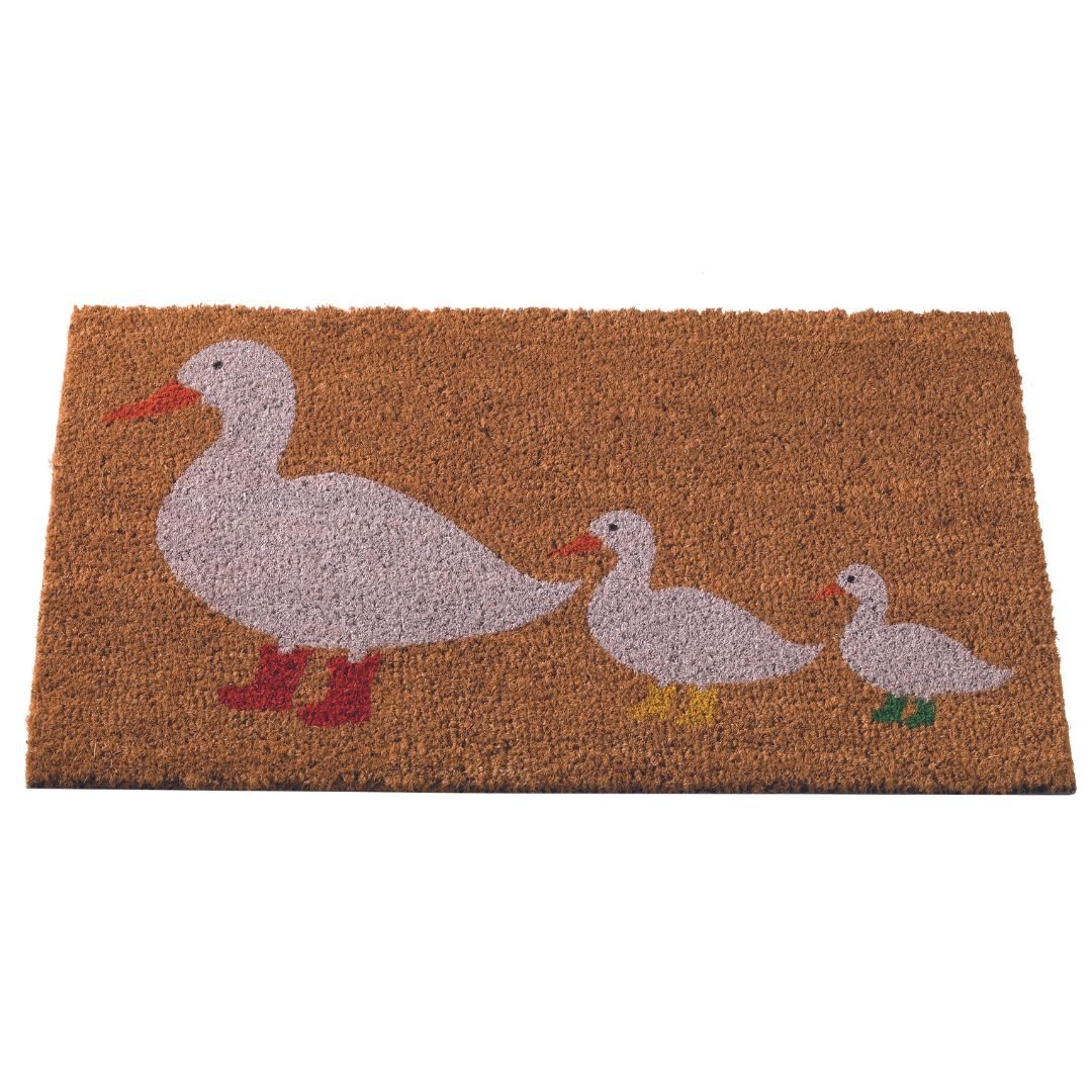 Coir Mat Three Ducks In Boots 45 x 75cm