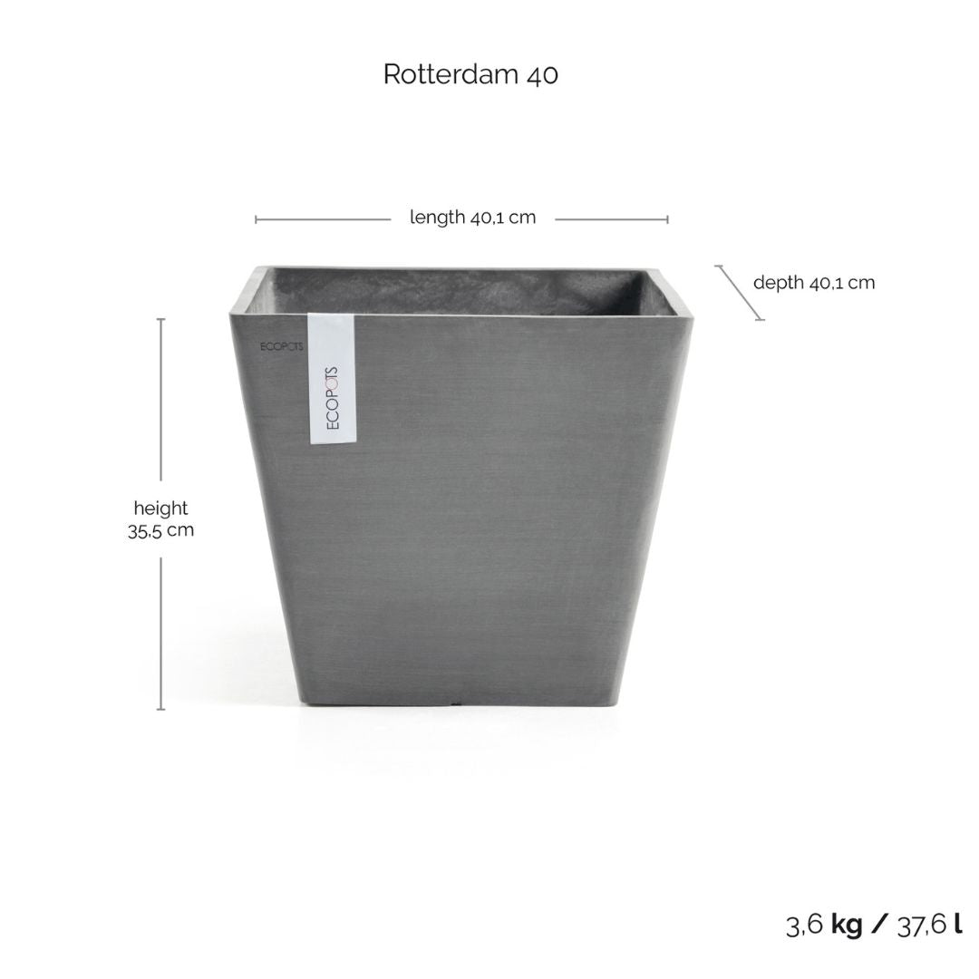 Ecopots Rotterdam 40 Grey