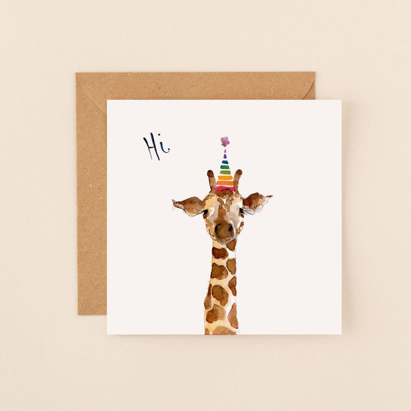 Giraffe Hi Card