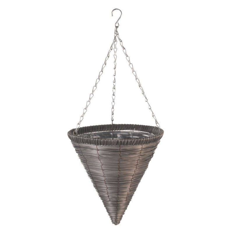 Hanging Basket Cone Slate