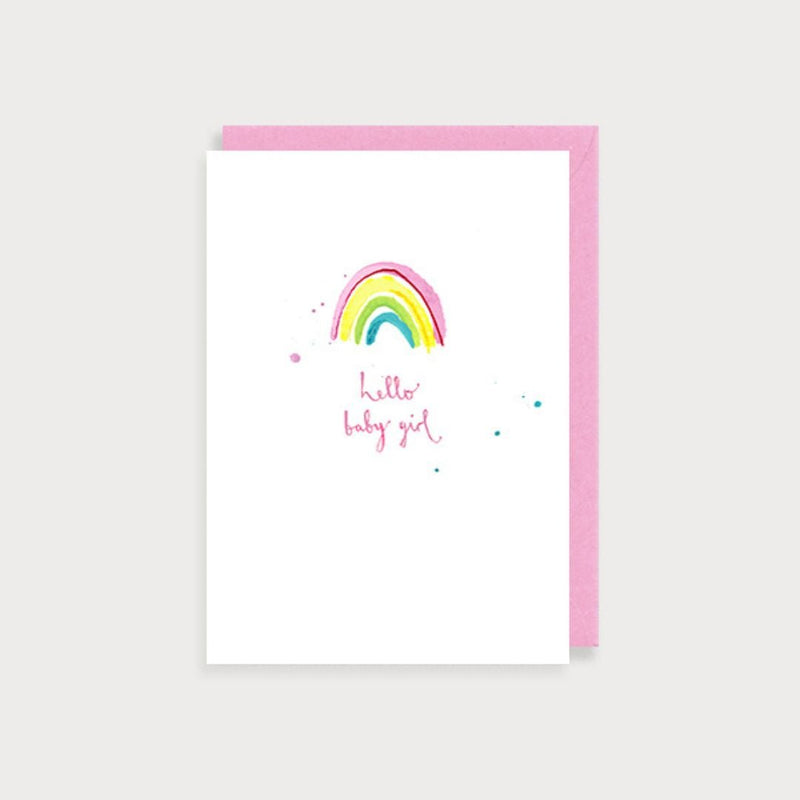 Hello Baby Girl Card - The Garden HouseLouise Mulgrew