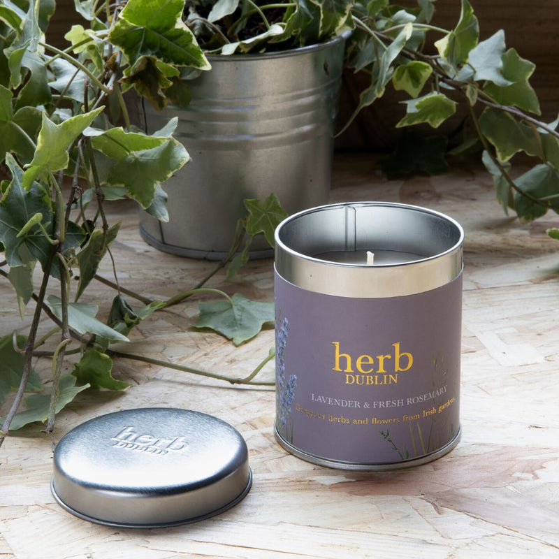 Herb Dublin Lavender & Rosemary Tin Candle