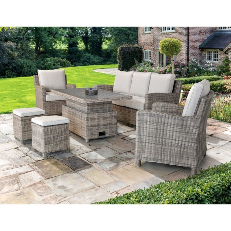 Kettler Palma Sofa Set High/Low Alu Slat Table