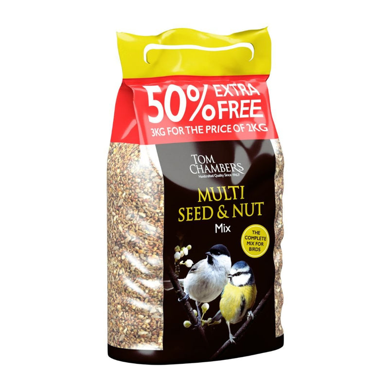 Tom Chambers Multi Seed & Nut Mix 50% Extra Free